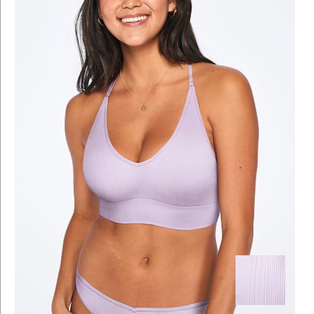 NWT PINK Seamless Halter in Lavender XL